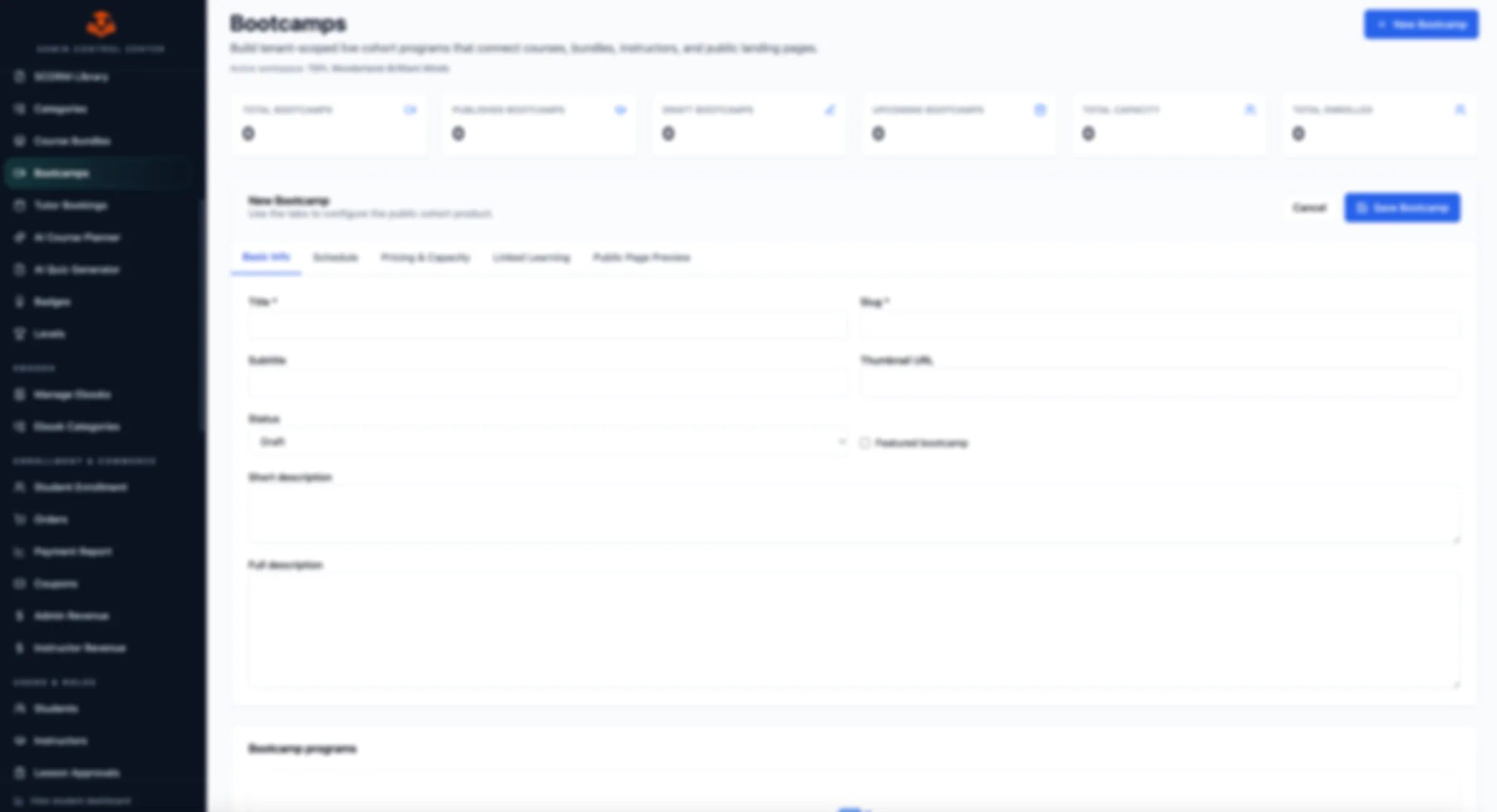 Certvera Course Bundle Builder with included courses, pricing, access and publishing controls
