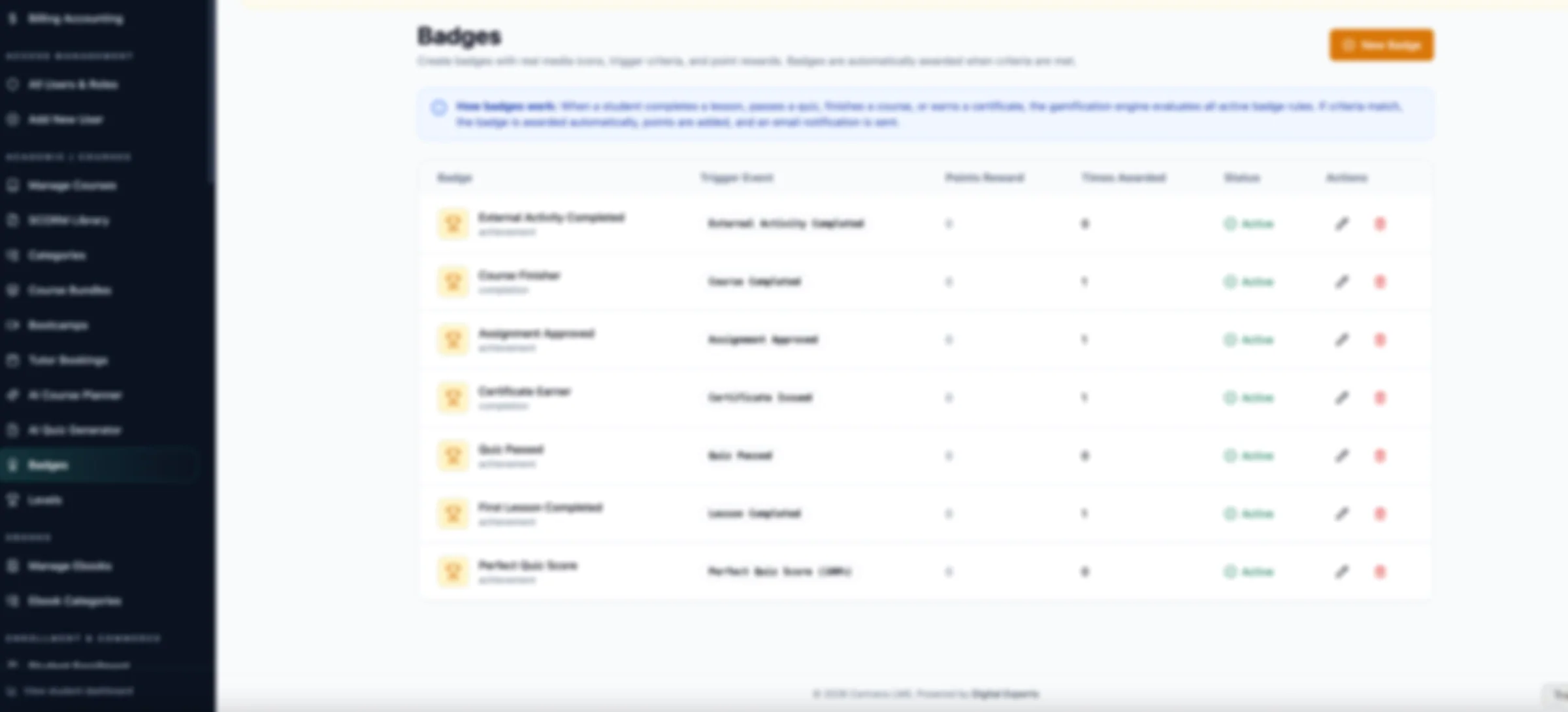 Certvera production learner dashboard showing courses, progress and recommended actions